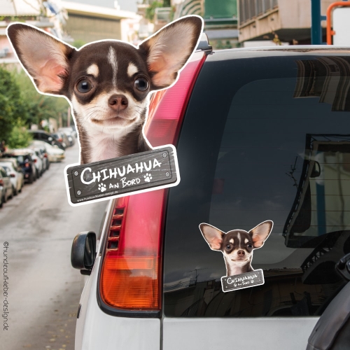 Hundeaufkleber Shop, Chihuahua Wandtattoo