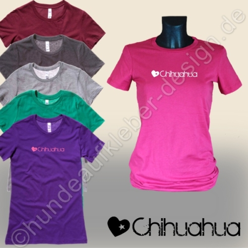 Chihuahua T-Shirts fuer Frauen