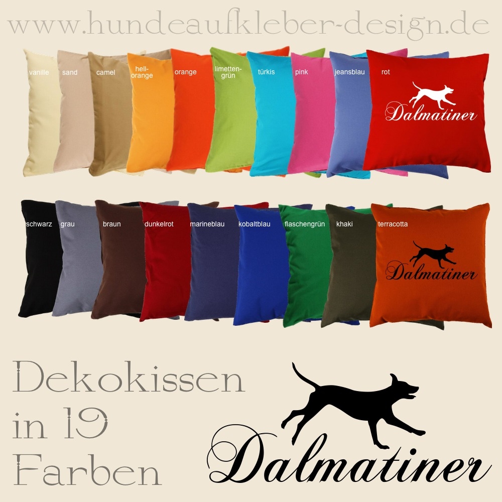 Kissen mit Hundedruck Dalmatiner