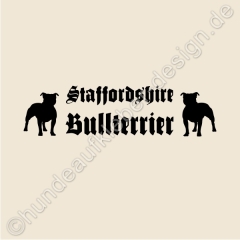 Staffordshire Bullterrier Aufkleber