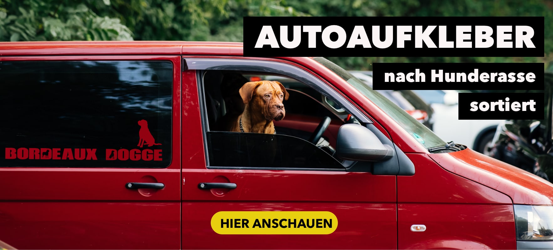 Hundeaufkleber Shop  Hunde Wandtattoos & Aufkleber fürs Auto